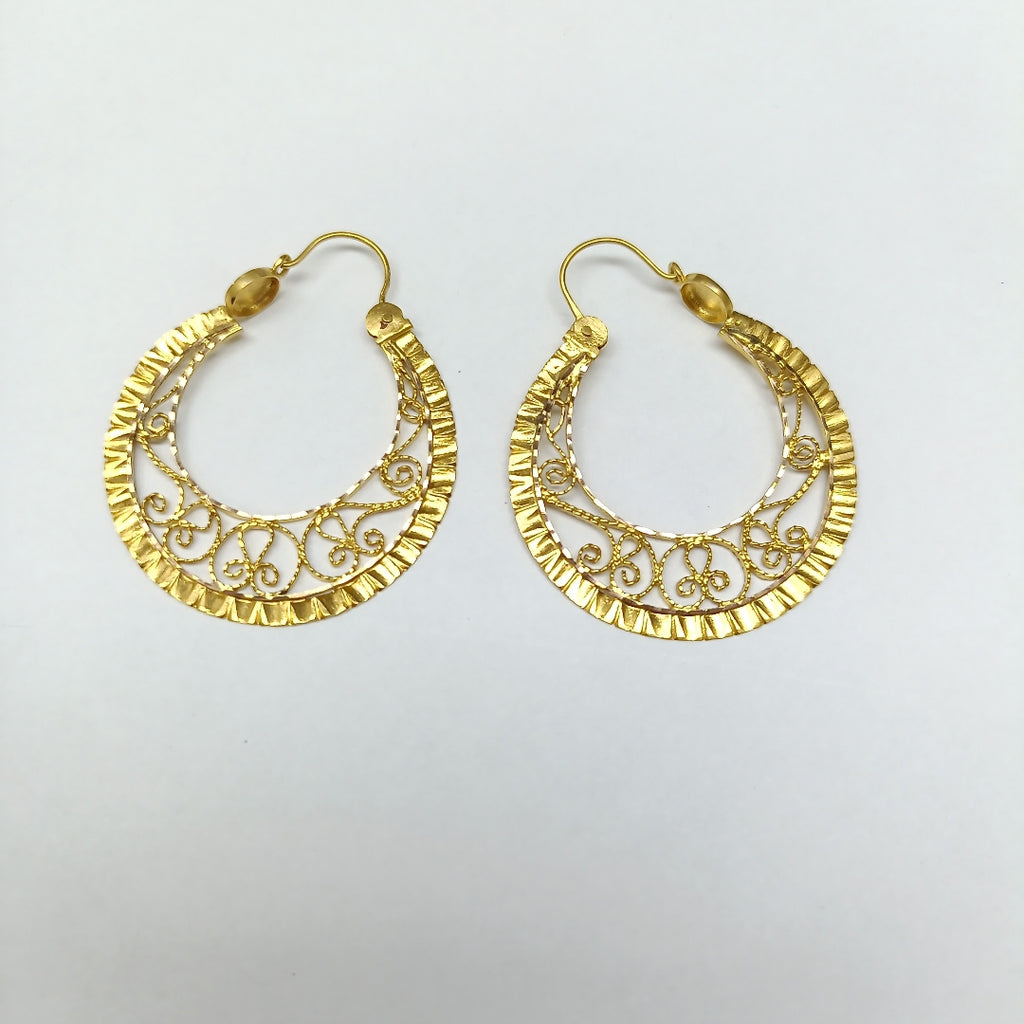ARETES PAR ORO 10 K 6.1 GRMS (SEMINUEVO)