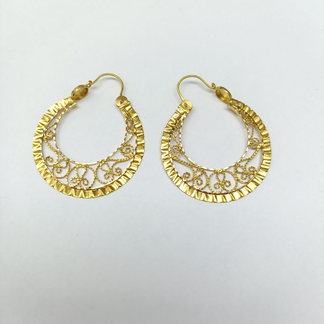 ARETES PAR ORO 10 K 6.1 GRMS (SEMINUEVO)