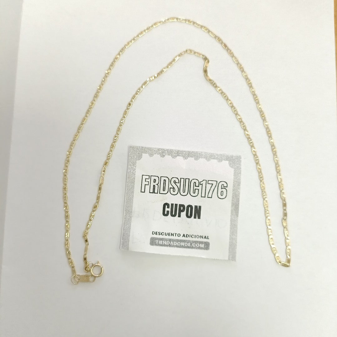 CADENA ORO COMBINADO 10 K 2.3 GRMS (SEMINUEVO)