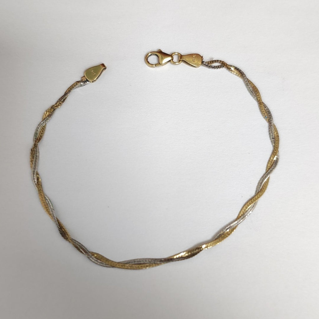 PULSERA ORO,ORO BLANCO 10 K 1,60 GRMS (SEMINUEVO)