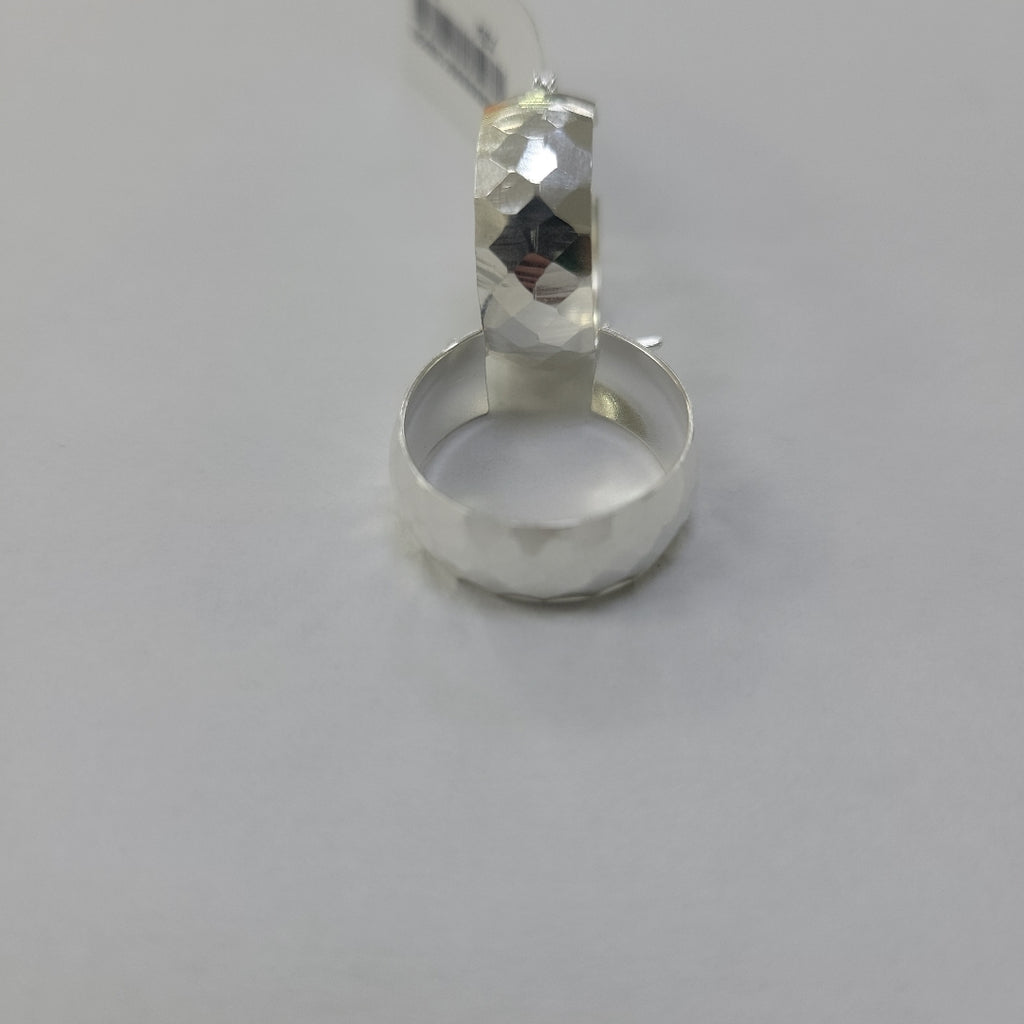 ARETES ARRACADAS FACETADAS PLATA .925 2.8 GR (NUEVO)