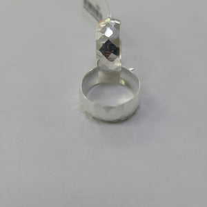 ARETES ARRACADAS FACETADAS PLATA .925 2.8 GR (NUEVO)