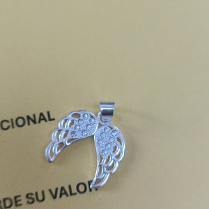 DIJE ALAS C/CIRCONIAS PLATA .925 2.3 GR (NUEVO)
