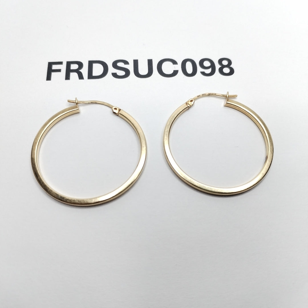ARRACADAS PAR ORO 14 K 3.7 GRMS (SEMINUEVO)