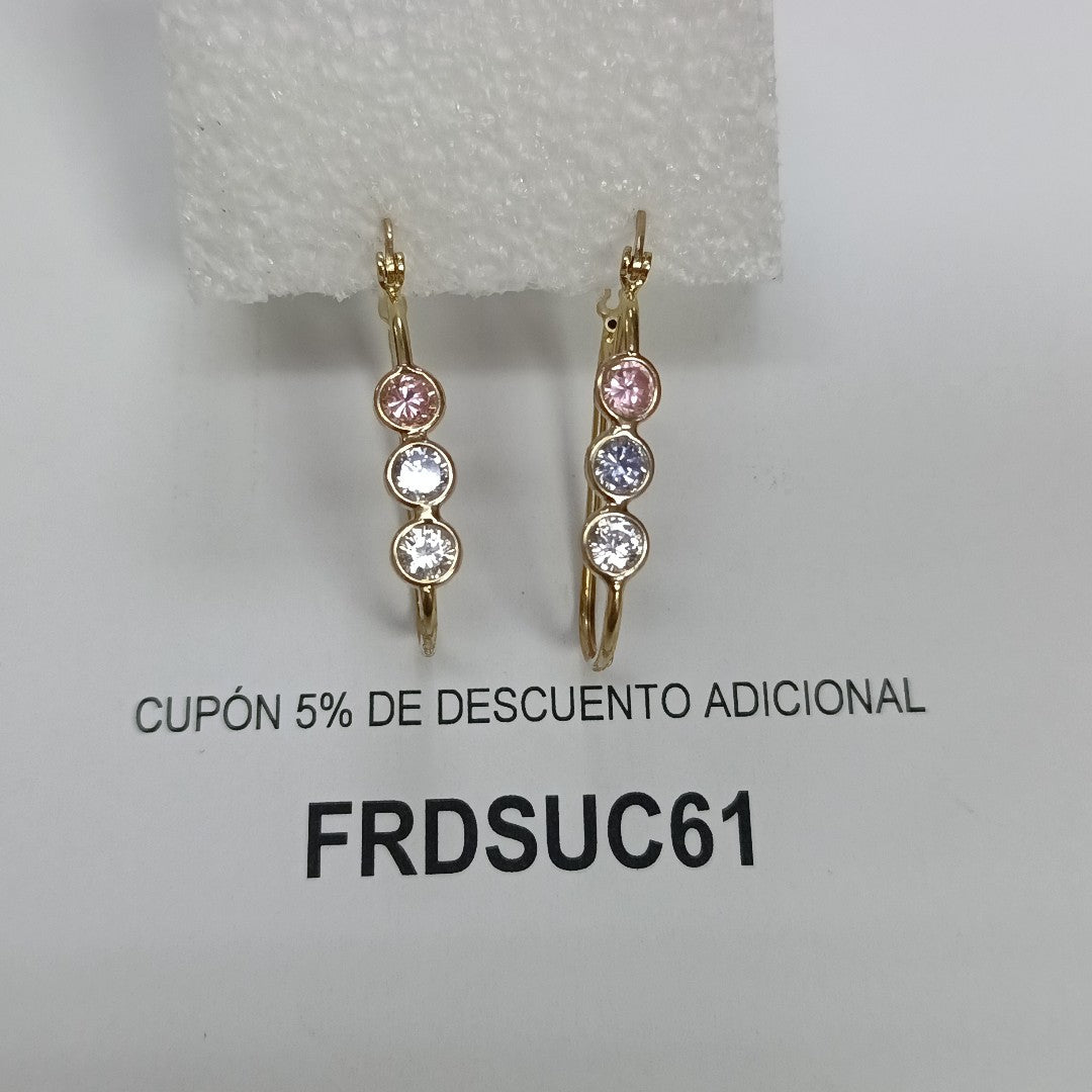 ARETES PAR ORO 8 K 3.6 GRMS (SEMINUEVO)