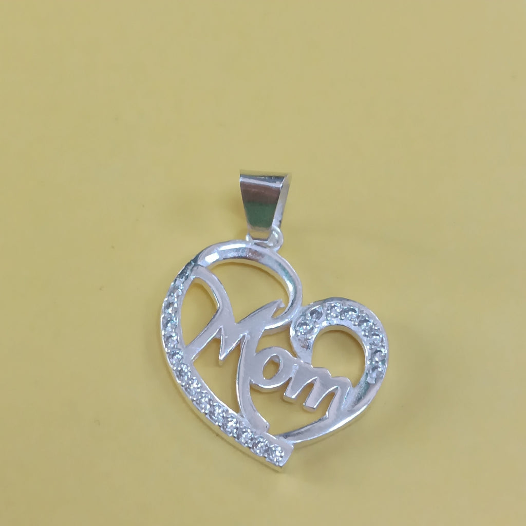 DIJE CORAZON C/CIRCONIAS PLATA .925 3.1 GR (NUEVO)