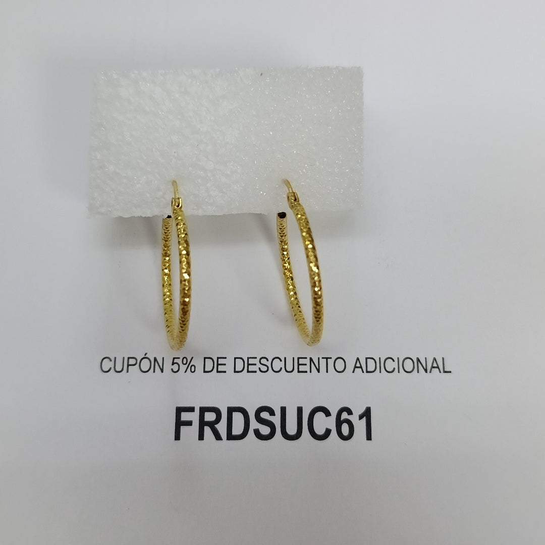 ARRACADAS PAR ORO 10 K 2 GRMS (SEMINUEVO)