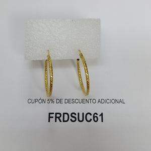ARRACADAS PAR ORO 10 K 2 GRMS (SEMINUEVO)