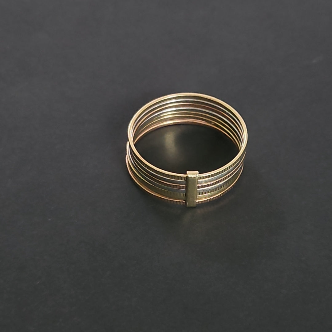 SEMANARIO DE ARGOLLAS ORO COMBINADO 14 K 3.1 GRMS (SEMINUEVO)