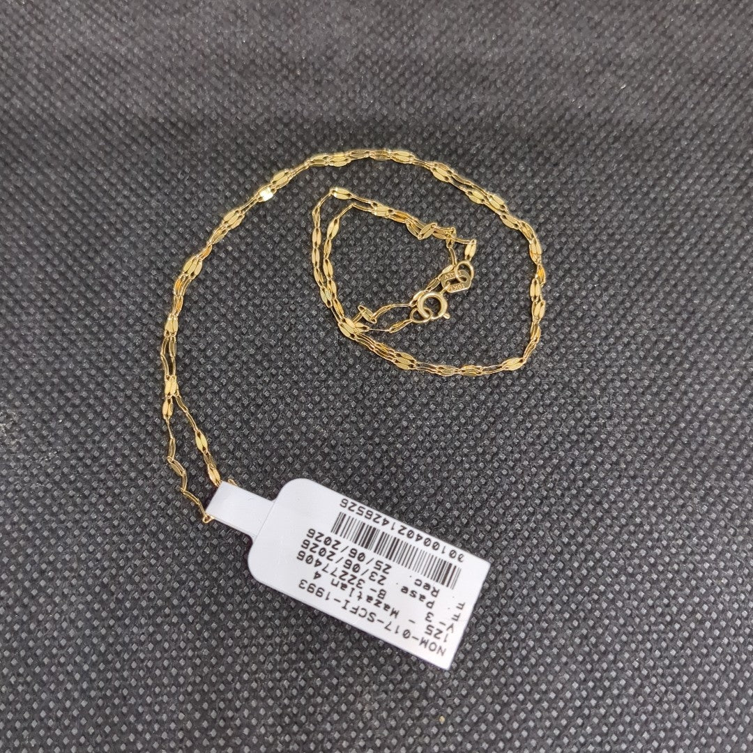 CADENA ORO 10 K 0,80 GRMS (SEMINUEVO)