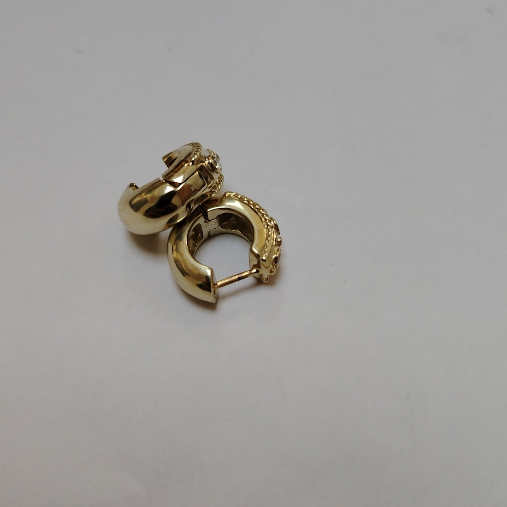 ARETES PAR ORO BLANCO 18 K 9,50 GRMS (SEMINUEVO)