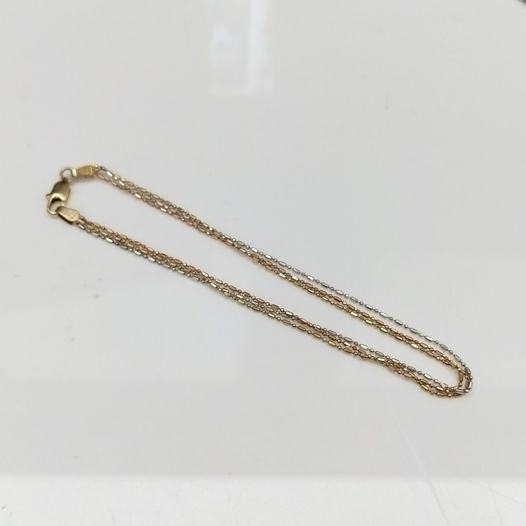 PULSERA ORO COMBINADO 10 K 2,40 GRMS (SEMINUEVO)
