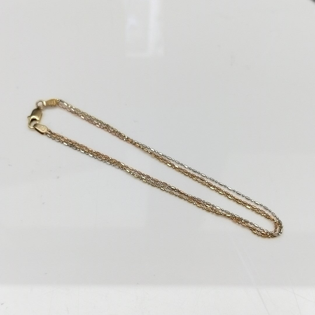 PULSERA ORO COMBINADO 10 K 2,40 GRMS (SEMINUEVO)
