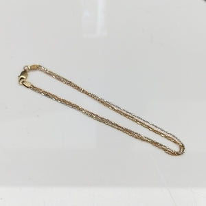 PULSERA ORO COMBINADO 10 K 2,40 GRMS (SEMINUEVO)