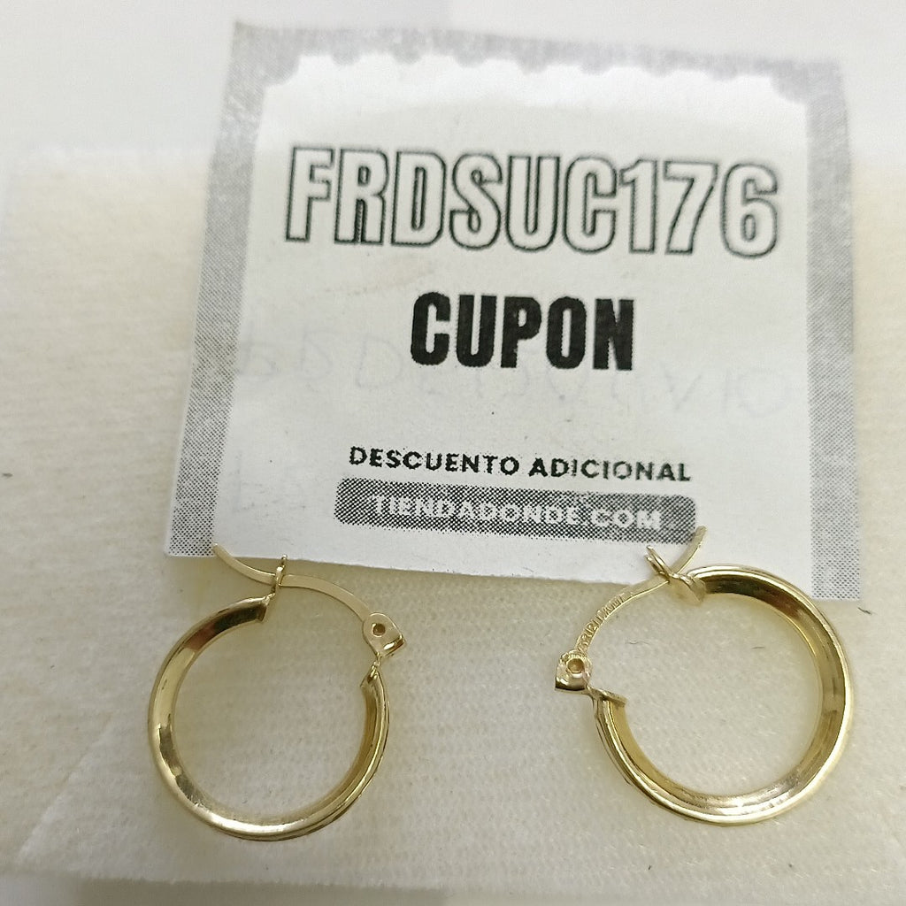 ARETES PAR ORO 10 K 1.8 GRMS (SEMINUEVO)