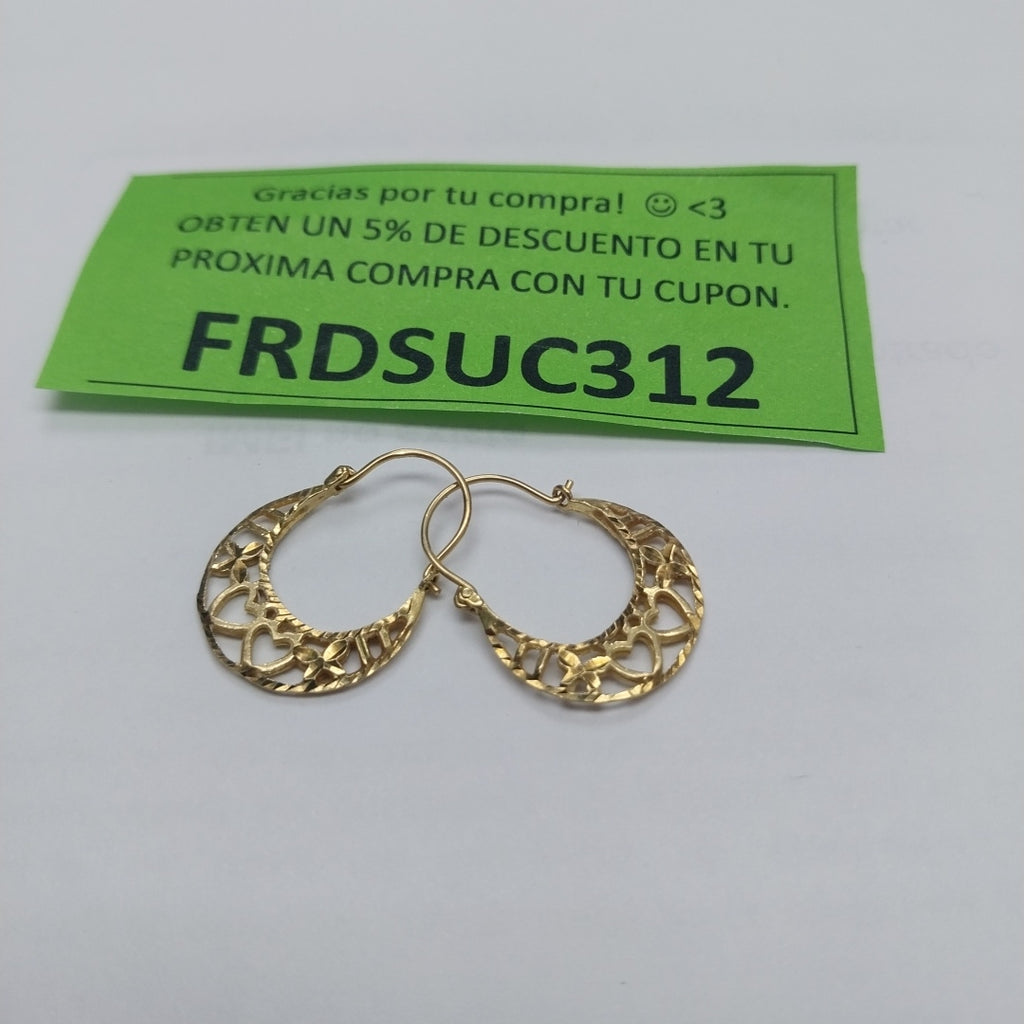 ARRACADAS PAR ORO 10 K 1.4 GRMS (SEMINUEVO)