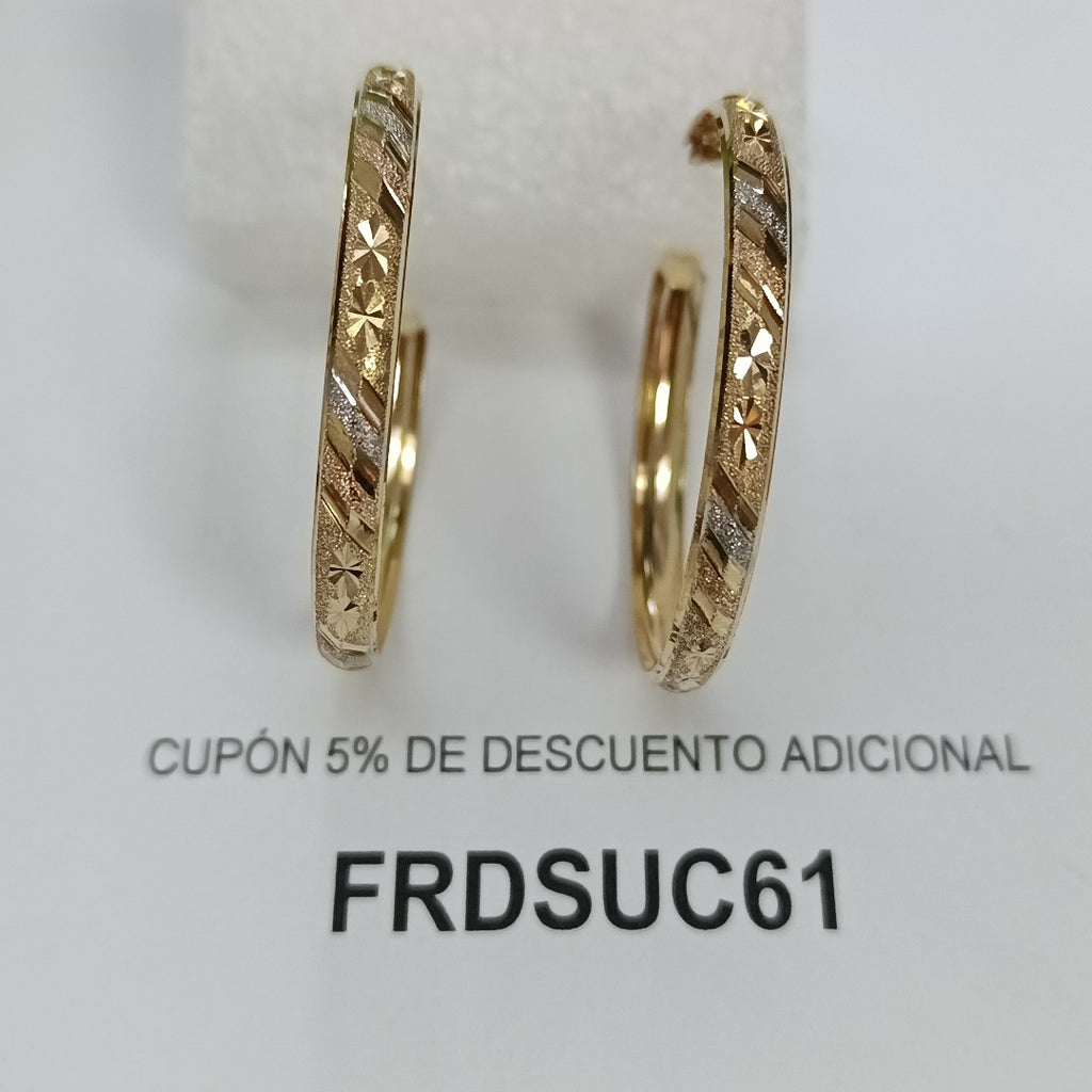 ARRACADAS PAR ORO 10 K 5.2 GRMS (SEMINUEVO)