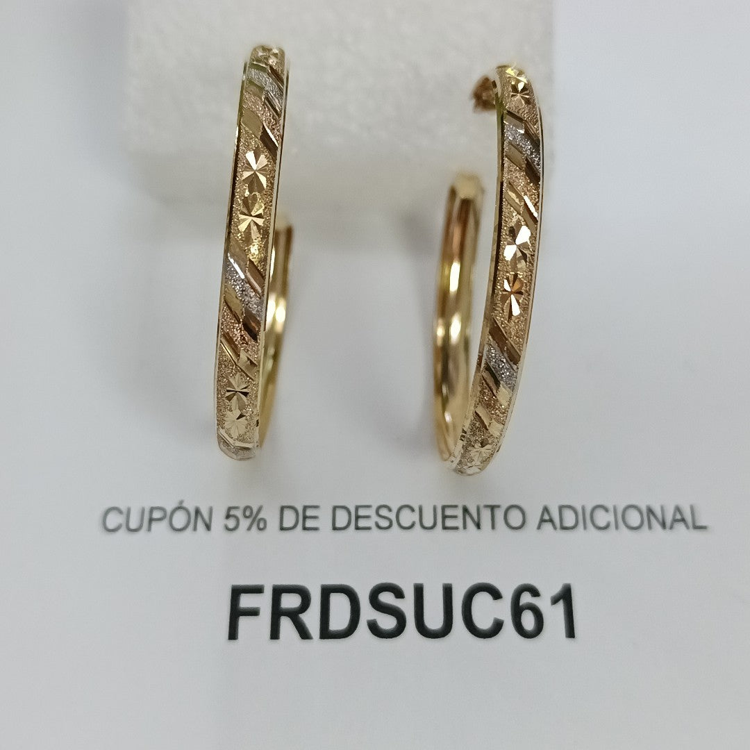 ARRACADAS PAR ORO 10 K 5.2 GRMS (SEMINUEVO)