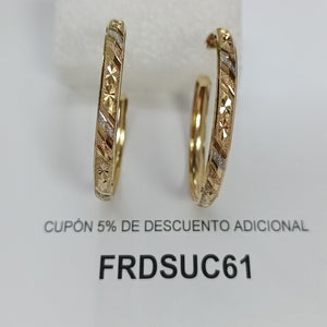 ARRACADAS PAR ORO 10 K 5.2 GRMS (SEMINUEVO)