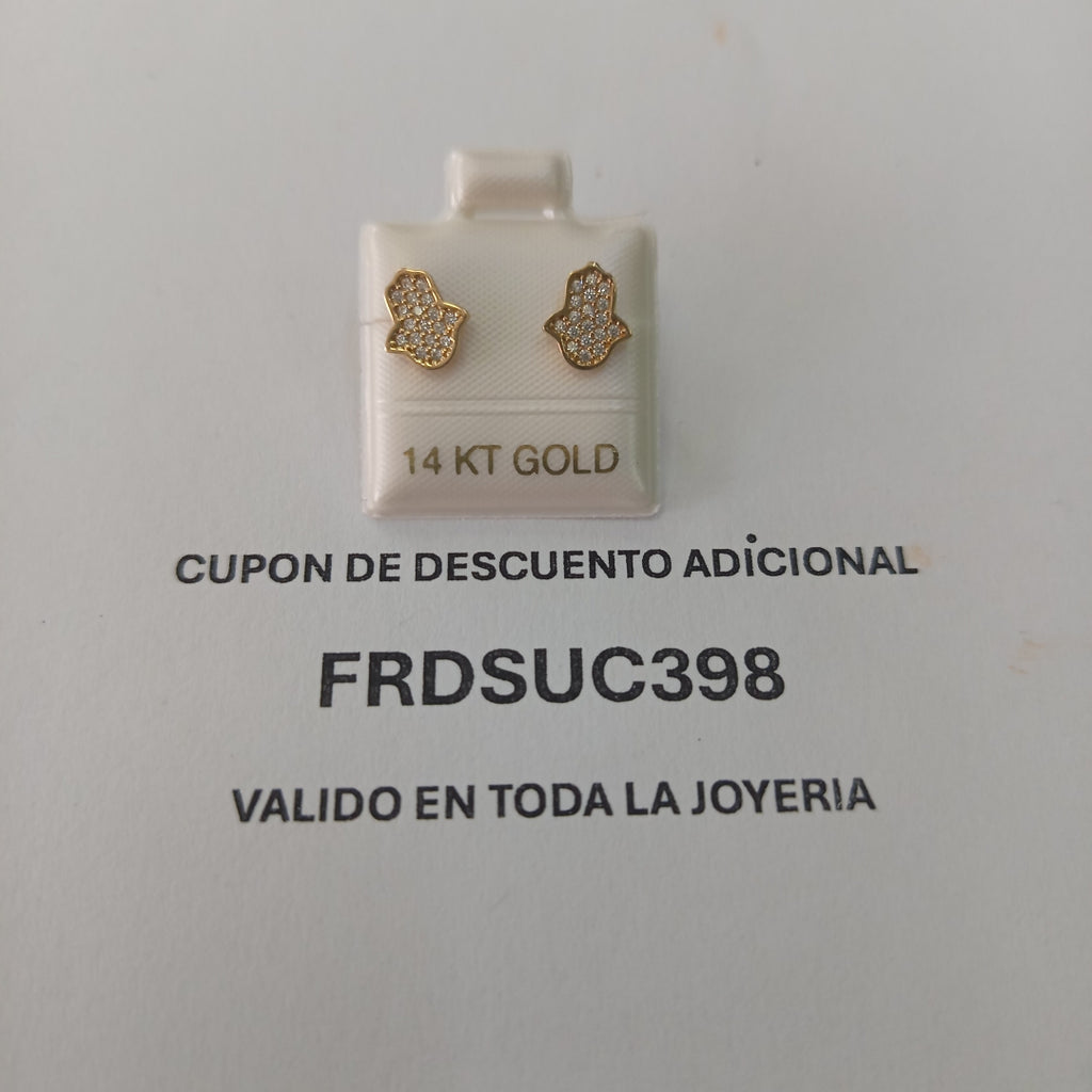 BROQUELES ORO 14K 1.3 (NUEVO)