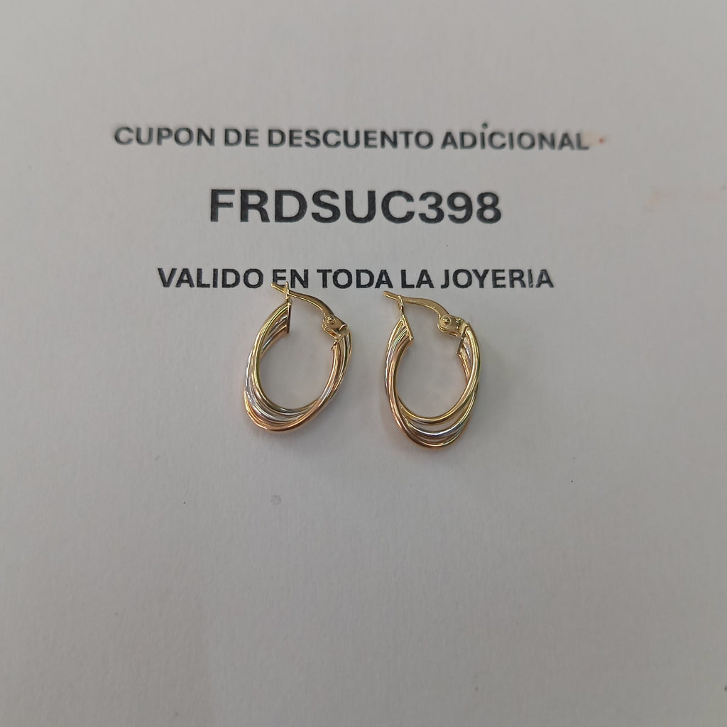 ARRACADAS ORO 14K 1.5 (NUEVO)