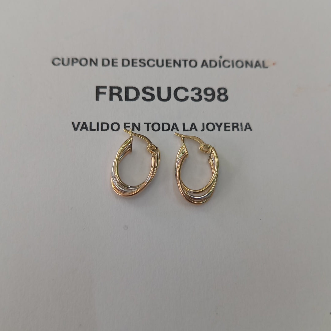 ARRACADAS ORO 14K 1.5 (NUEVO)