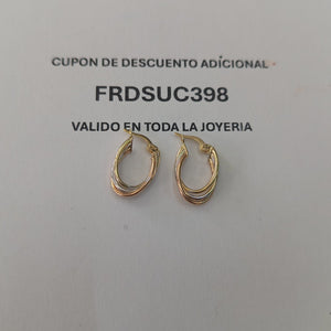 ARRACADAS ORO 14K 1.5 (NUEVO)