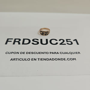 ANILLO DE GRADUACIÓN ORO 8 K 0,80 GRMS (SEMINUEVO)