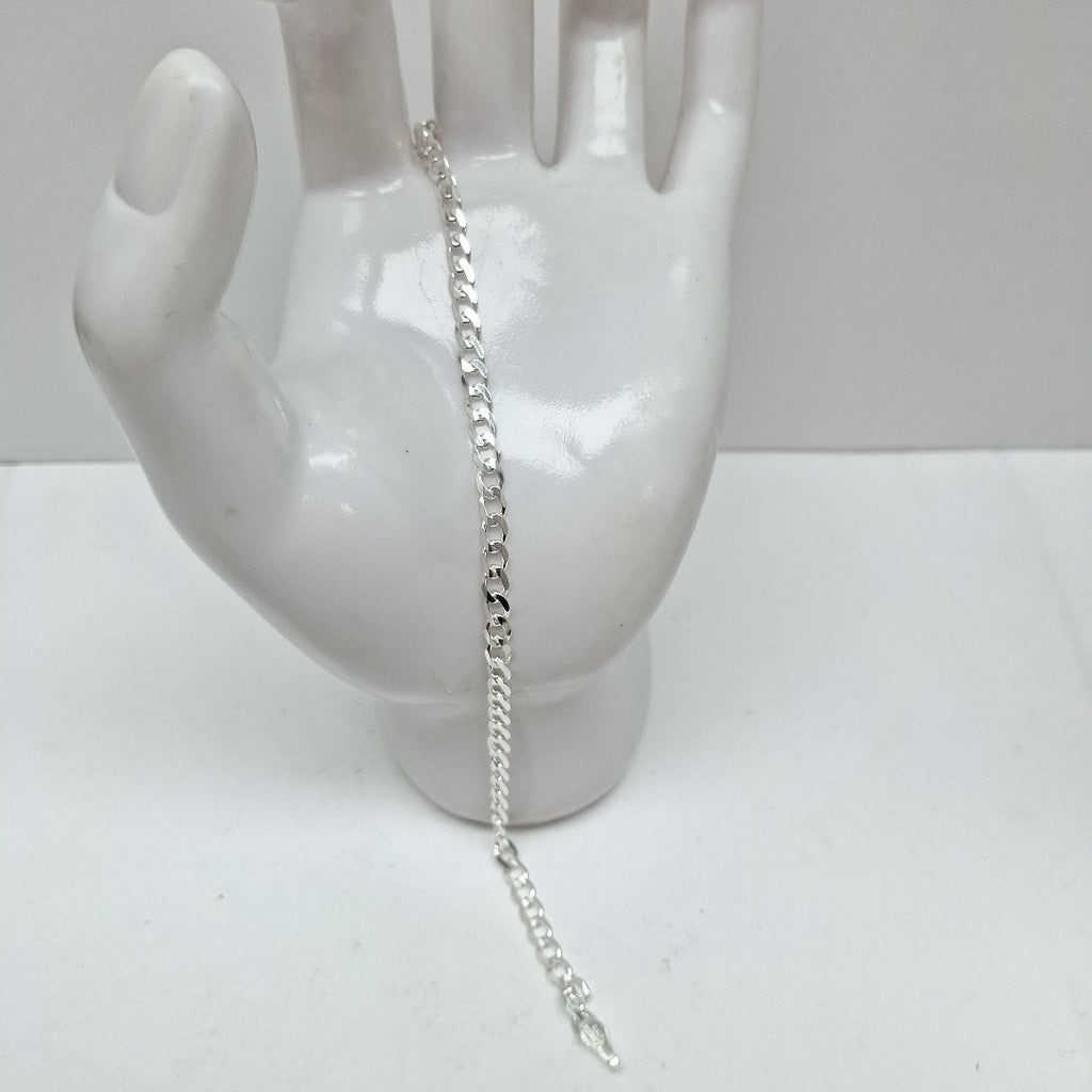 PULSERA BARBADA PLATA .925 18 CM 3.93 GR (NUEVO)