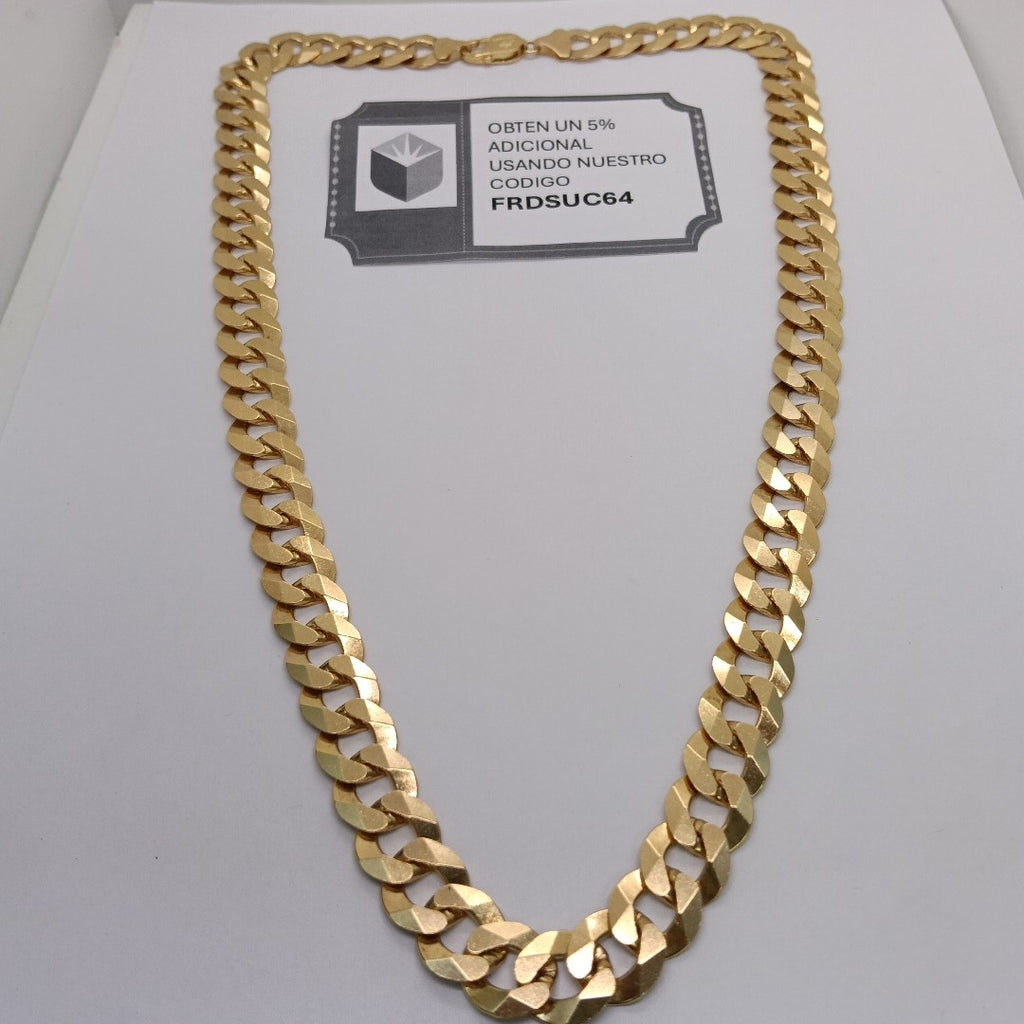 CADENAS BARBADA AMARILLA ORO 14K 121.9 (NUEVO)