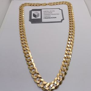 CADENAS BARBADA AMARILLA ORO 14K 121.9 (NUEVO)