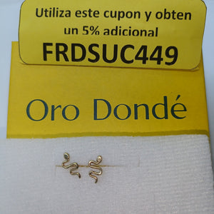 BROQUELES PAR ORO 14 K 0.2 GRMS (SEMINUEVO)