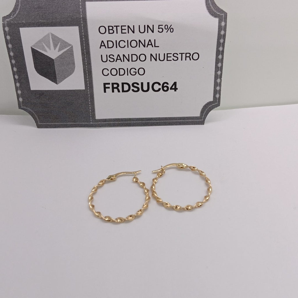 ARRACADAS ORO 14K 1.5 (NUEVO)