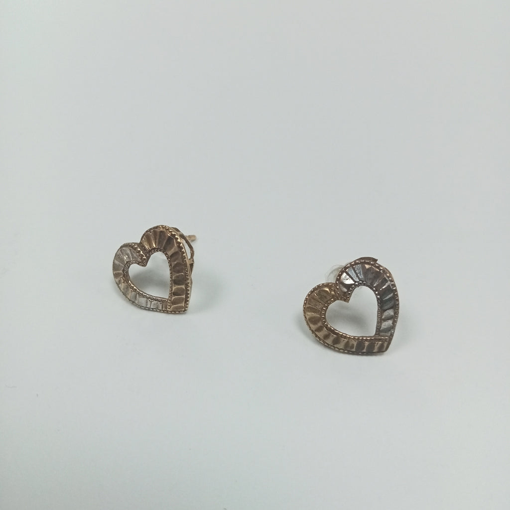 ARETES PAR ORO COMBINADO 8 K 0,90 GRMS (SEMINUEVO)