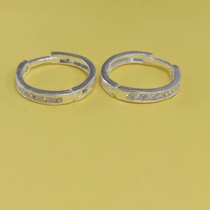 ARRACADAS C/CIRCONIAS PLATA .925 2.1 GR (NUEVO)