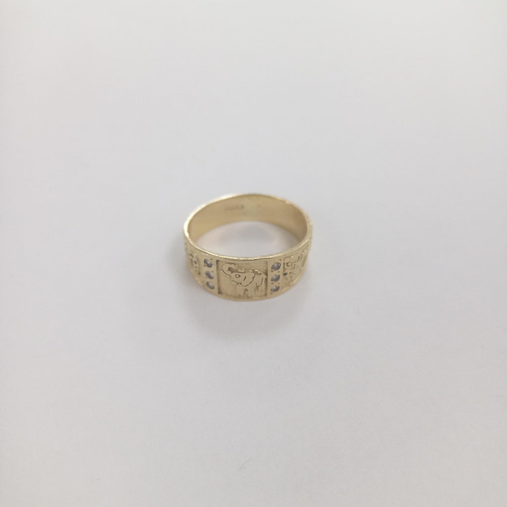 ARGOLLA DE LA SUERTE ORO 14 K 4.2 GRMS (SEMINUEVO)
