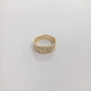 ARGOLLA DE LA SUERTE ORO 14 K 4.2 GRMS (SEMINUEVO)