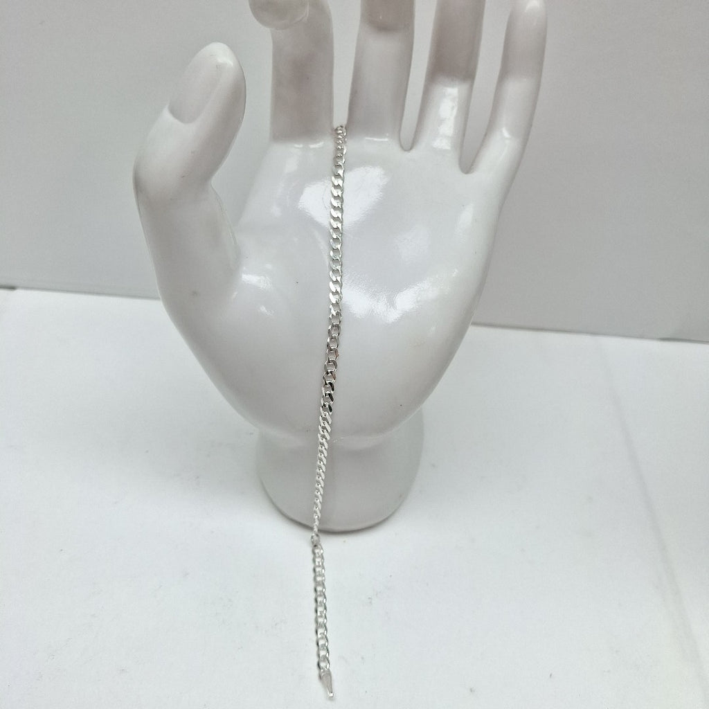 PULSERA BARBADA PLATA .925 21 CM 2.93 GR (NUEVO)