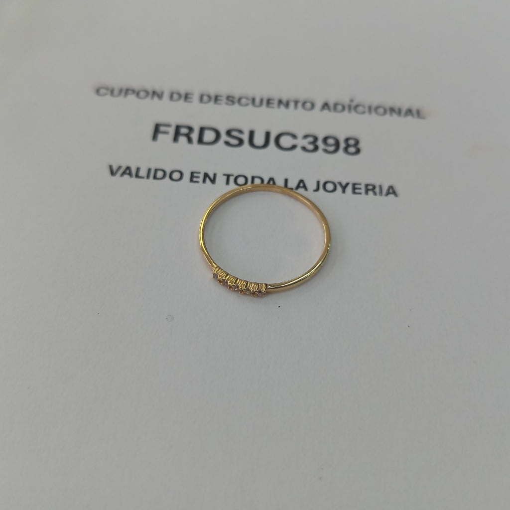 ANILLOS DAMA ORO 14K 0.8 (NUEVO)
