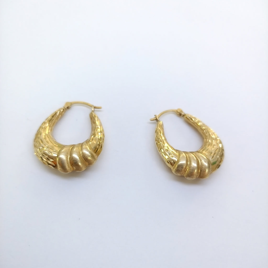 ARRACADAS PAR ORO 14 K 3,60 GRMS (SEMINUEVO)