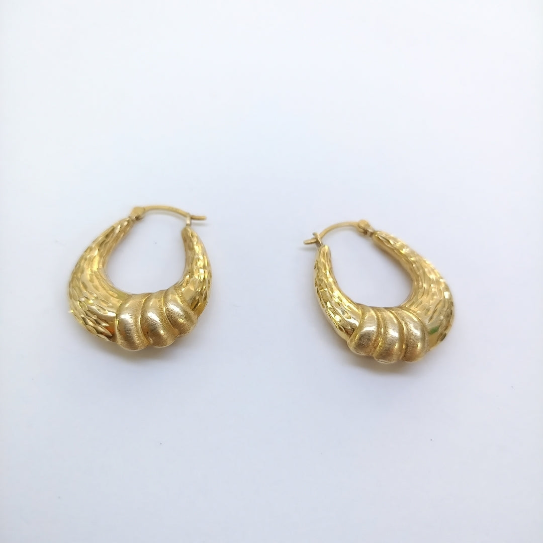 ARRACADAS PAR ORO 14 K 3,60 GRMS (SEMINUEVO)