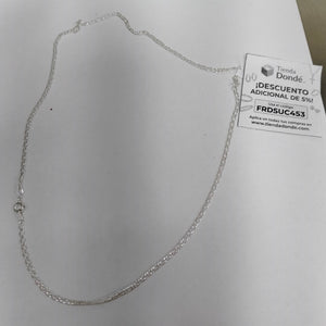 CADENA TEJIDO ESLABONES PLATA .925 55 CM 3.9 GR (NUEVO)
