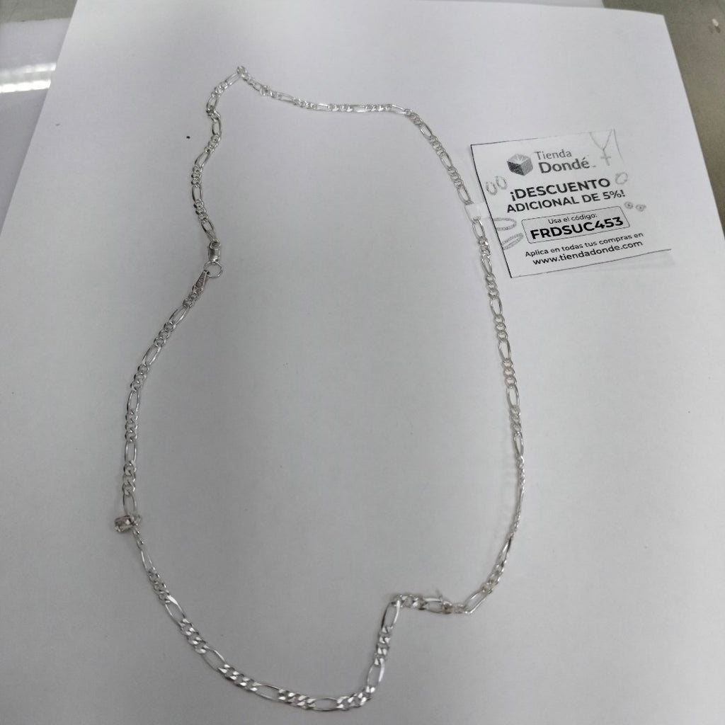 CADENA TEJIDO 3X1 PLATA .925 55 CM 7.6 GR (NUEVO)
