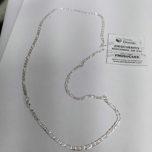 CADENA TEJIDO 3X1 PLATA .925 60 CM 8.3 GR (NUEVO)