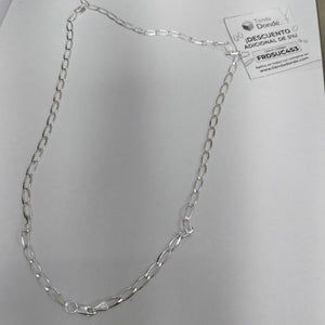 CADENA TEJIDO ESLABONES PLATA .925 55 CM 10.1 GR (NUEVO)