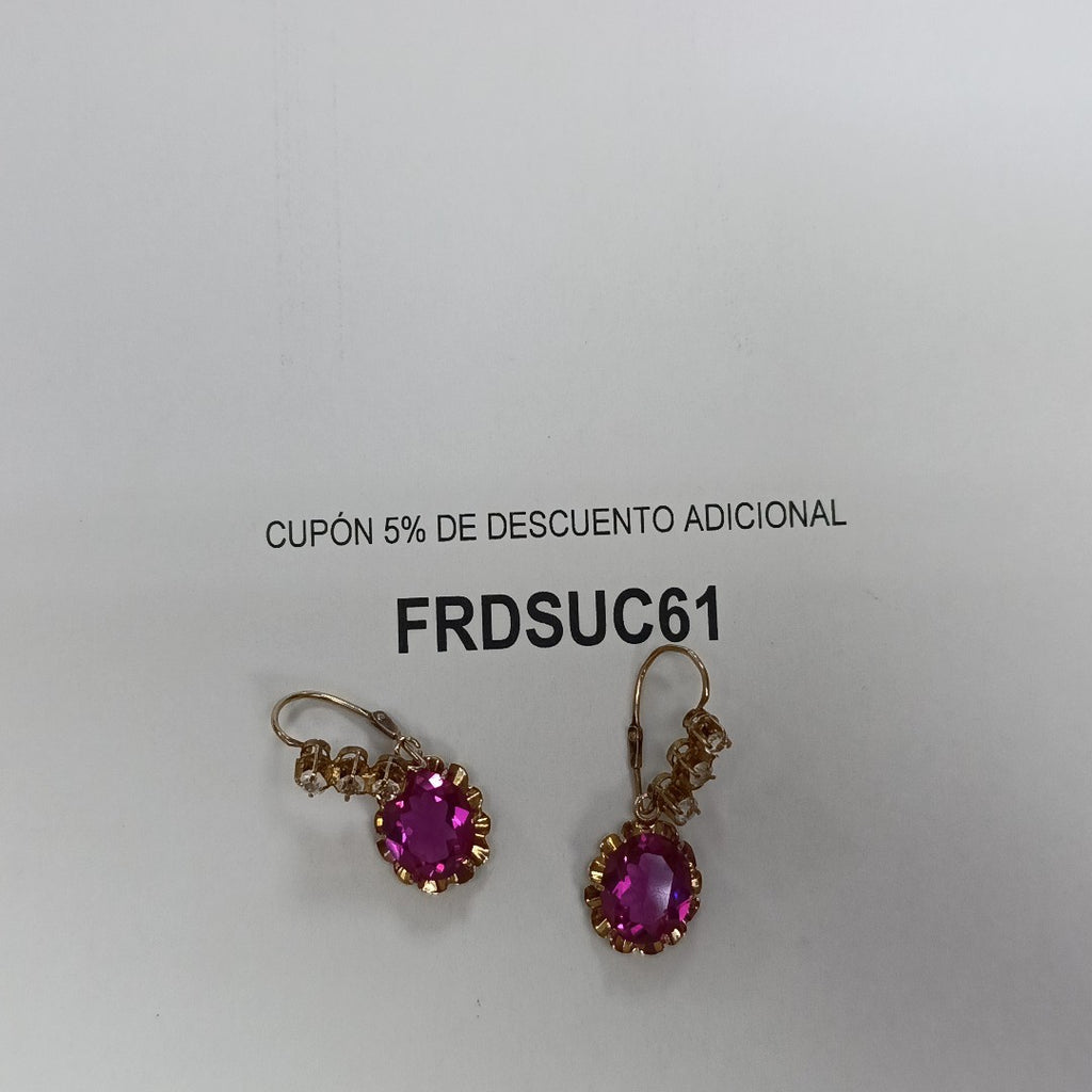ARETES PAR ORO 8 K 4.4 GRMS (SEMINUEVO)