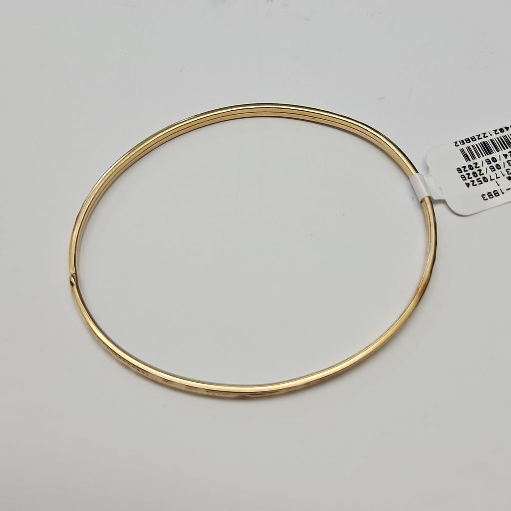PULSERA RIGIDA ORO 14 K 3.4 GRMS (SEMINUEVO)