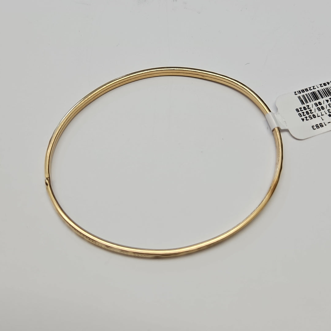 PULSERA RIGIDA ORO 14 K 3.4 GRMS (SEMINUEVO)