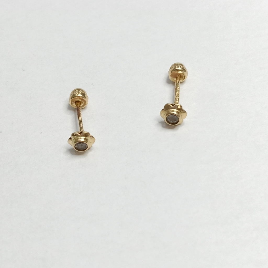 BROQUELES PAR ORO 14 K 0,20 GRMS (SEMINUEVO)