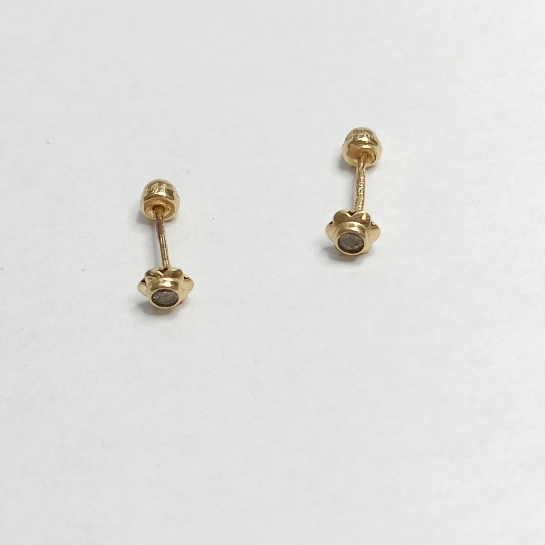 BROQUELES PAR ORO 14 K 0,20 GRMS (SEMINUEVO)